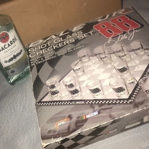 Dale Jr Shot Glass Checkers Set